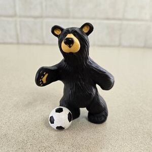 Retired Big Sky Carvers Jeff Fleming Bearfoots Bear Playing Soccer